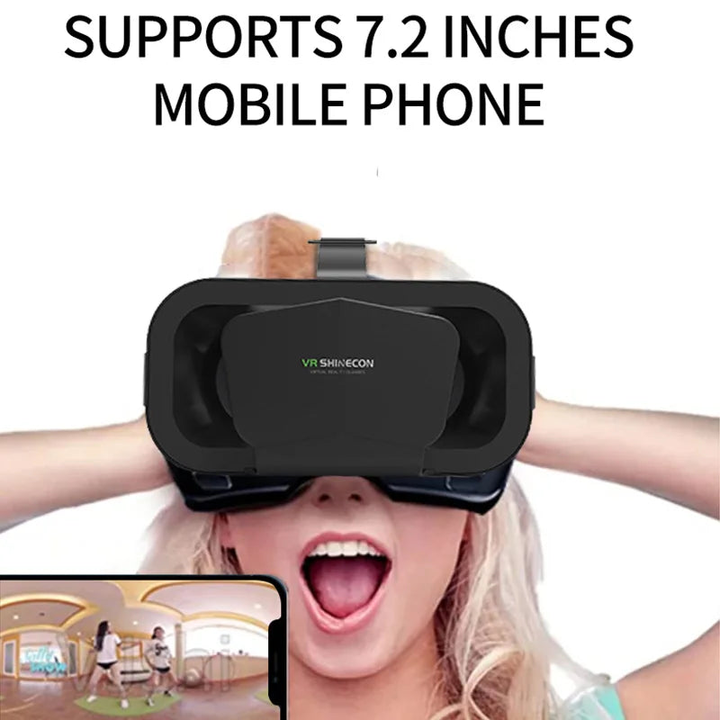 G10 IMAX Giant Screen VR Glasses 3D Virtual Reality Box Google Cardboard Helmet for 4.7-7 inch Smartphone Support Joystick - Chic Cart