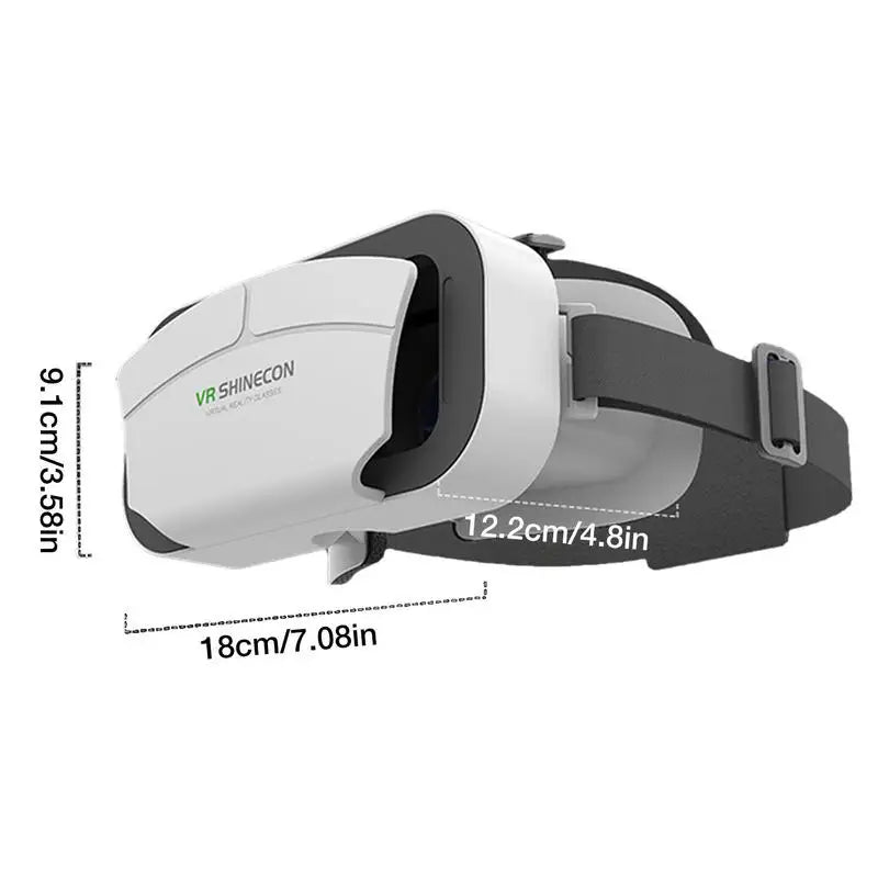 VR Virtual Reality 3D Glasses Box Stereo VR Comfortable Headset Helmet For 4.5-7.0 Inch Screen Smartphone For Watching Movies - Chic Cart