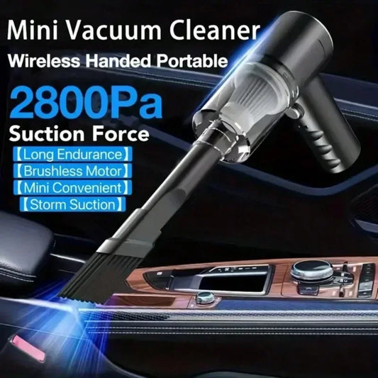 Combination Vacuum Cleaner USB Charging Car Household Vacuum Cleaner Small Car with Fully Automatic High Power Powerful Cleaning - Chic Cart