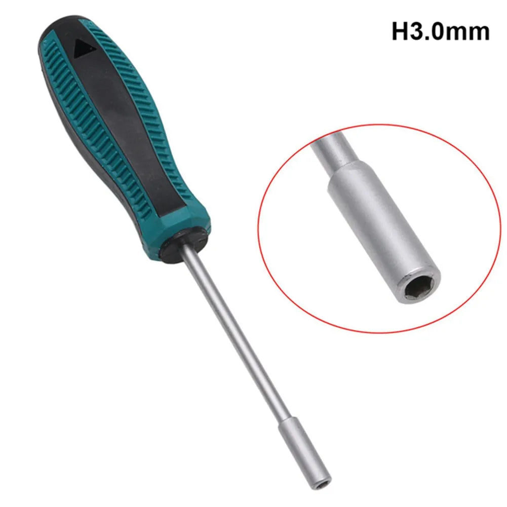 Screwdriver Hex Socket 3/3.5/4/4.5/5/5.5/6mm Wrench Socket Hexagonal Nuts Driver For Car Auto Repairing Manual Tools Accessories