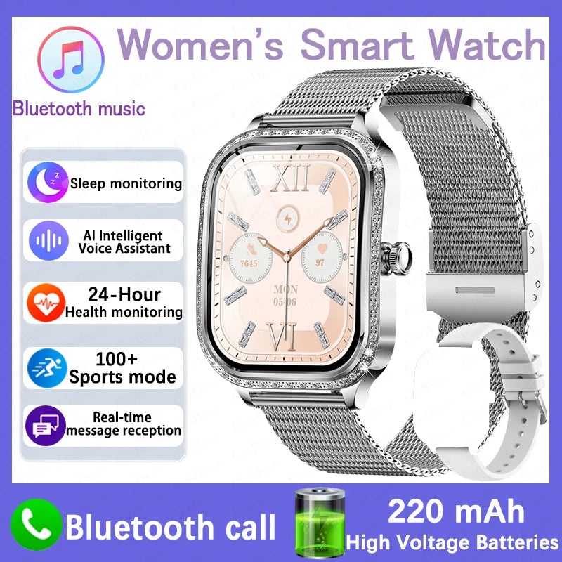 New For HUAWEI FIT3 Smart Watch Women 1.75" HD Display Heart Rate Sport Fitness IP68 Waterproof BT Call Smartwatch For Lady Gift - Chic Cart