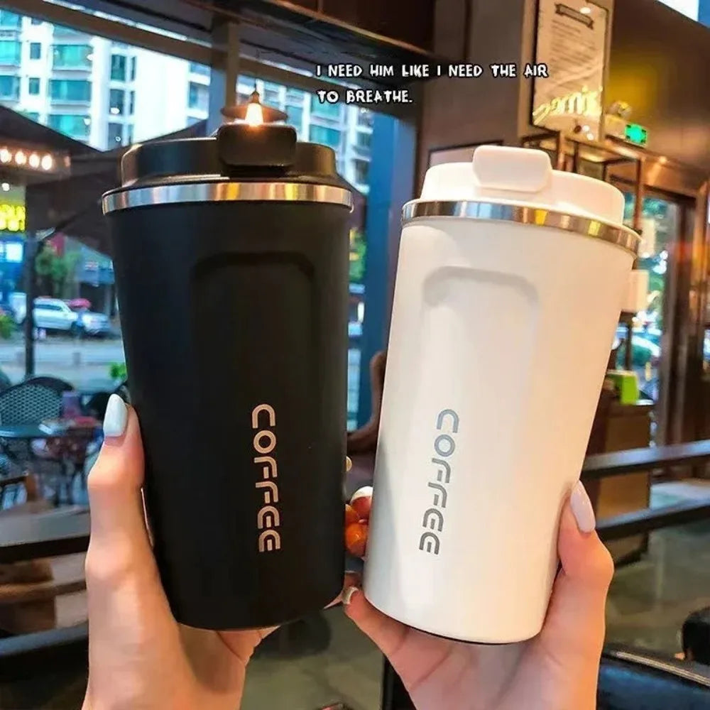 510ml Stainless Steel Coffee Cup Travel Thermal Mug Leak-Proof Thermos Bottle Tea Coffee Mug Office Business Style Thermos - Chic Cart