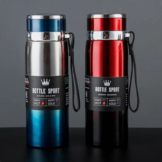 1L Thermal Water Bottle Keep Cold and Hot Water Bottle Thermos for Water Tea Coffee Vacuum Flasks Stainless Steel Thermos Bottle - Chic Cart