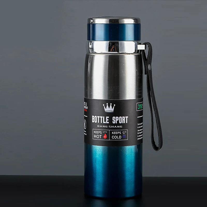 1L Thermal Water Bottle Keep Cold and Hot Water Bottle Thermos for Water Tea Coffee Vacuum Flasks Stainless Steel Thermos Bottle - Chic Cart