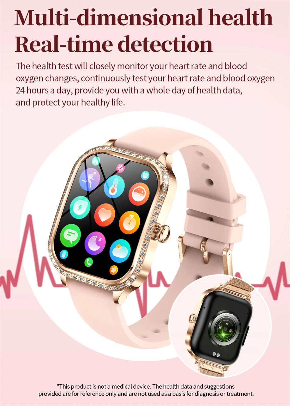 LIGE Smart Watches for Women Waterproof Bluetooth Call Fitness Tracker Smartwatch Mujer Digital Womens Watch Heart Rate Monitor - Chic Cart