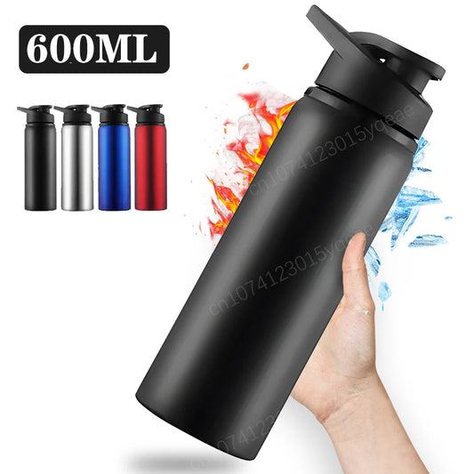 Portable Stainless Steel Water Bottle Bicycle Riding Drinking Water Bottle Outdoor Sport Travel Mug Metal Stainless Steel Bottle - Chic Cart