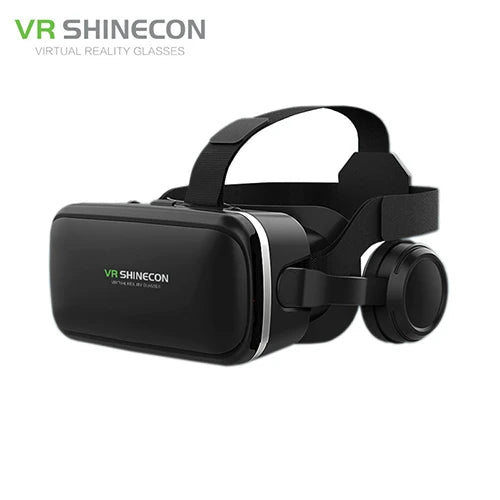 VR Shinecon 6.0 Headphone Version 3D Virtual Reality Stereo Helmet VR Headset with Remote Control for IOS Android - Chic Cart