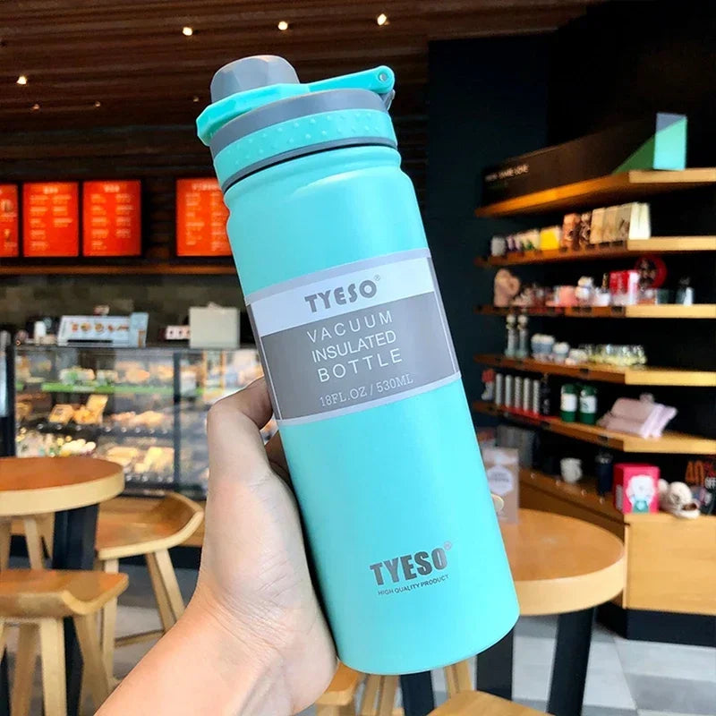 530/750ML Tyeso Thermos Bottle Stainless Steel Vacuum Flask Insulated Water Bottle Travel Cup For children Coffee Mug Termica - Chic Cart