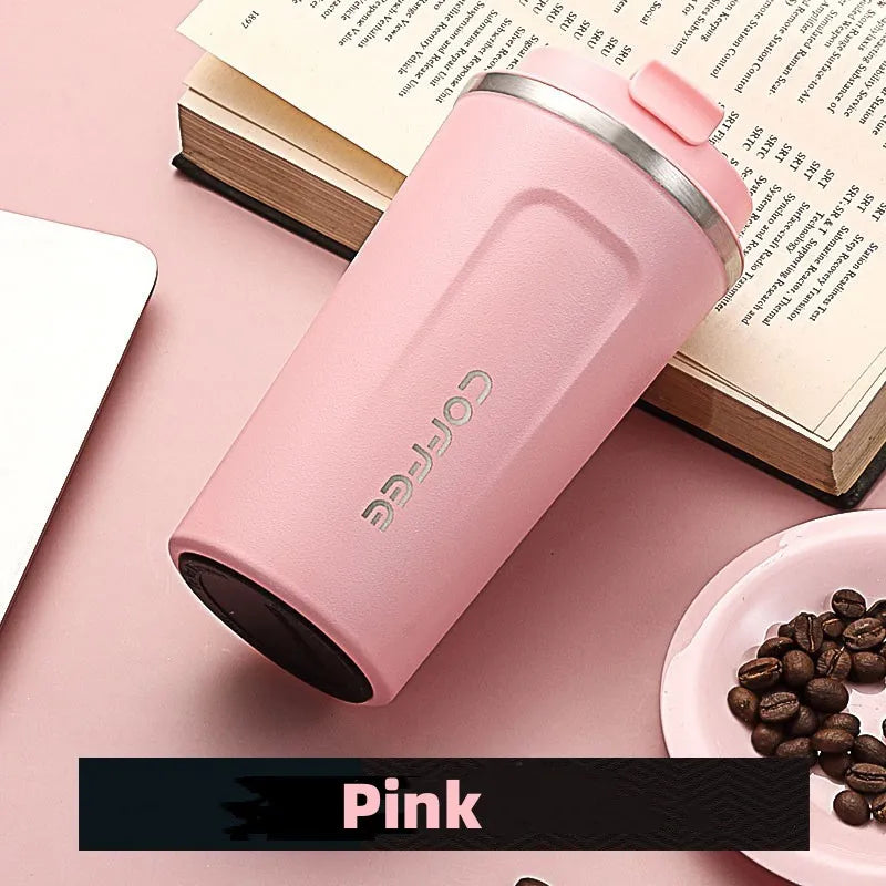 350ml/500ml Stainless Steel Coffee Cup Travel Thermal Mug Leak-Proof Thermos Bottle Tea Coffee Mug Vacuum Flask Insulated Cups - Chic Cart