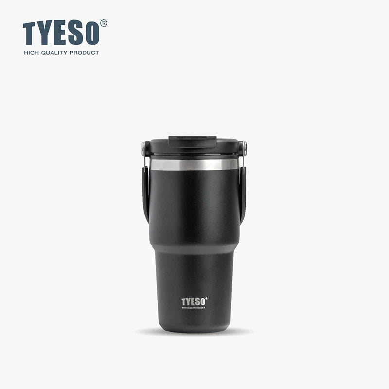 Tyeso Stainless Steel Coffee Cup 8826 Double-layer Insulation Large Capacity Cold And Hot Travel Cup Vacuum Thermos Bottle - Chic Cart