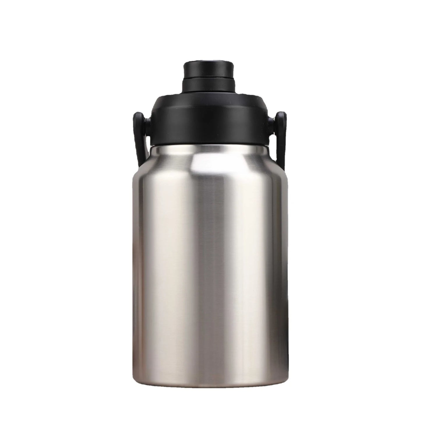 Large Capacity Sports Thermos Cup with Handle,Stainless Steel Vacuum Flasks,Wide Mouth Drinkware,Camping Gym Water Bottle,64OZ - Chic Cart