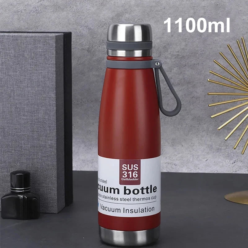 Stainless Steel Thermos Bottle Vacuum Large Capacity Flasks Water Bottle Insulated Water Outdoor Travel Bottle Cup Keeping Warm - Chic Cart