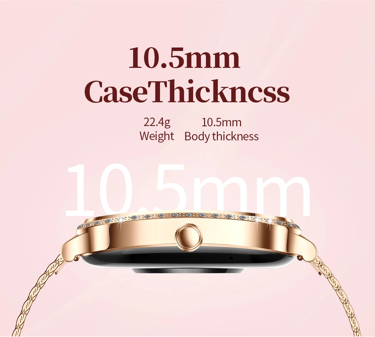 For Xiaomi Huawei New Women Smart Watch Heart Rate Blood Pressure Monitor Music Playback 100+ Sports Mode BT Calling SmartWatch - Chic Cart