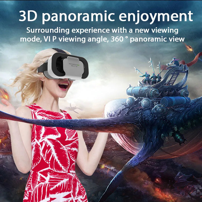 G05 3D VR SHINECON Glasses Headset Headmounted Virtual Reality Adjustable VR Glasses for 4.7-6.3inches Android Smart Phones - Chic Cart