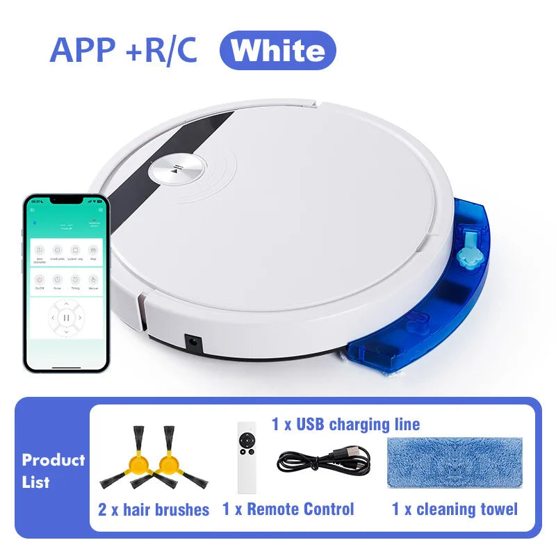 APP/Remote Control High Suction Anti-fall Vacuum Cleaner With Water Tank Wet And Dry USB Charging Intelligent Sweeping Robot - Chic Cart