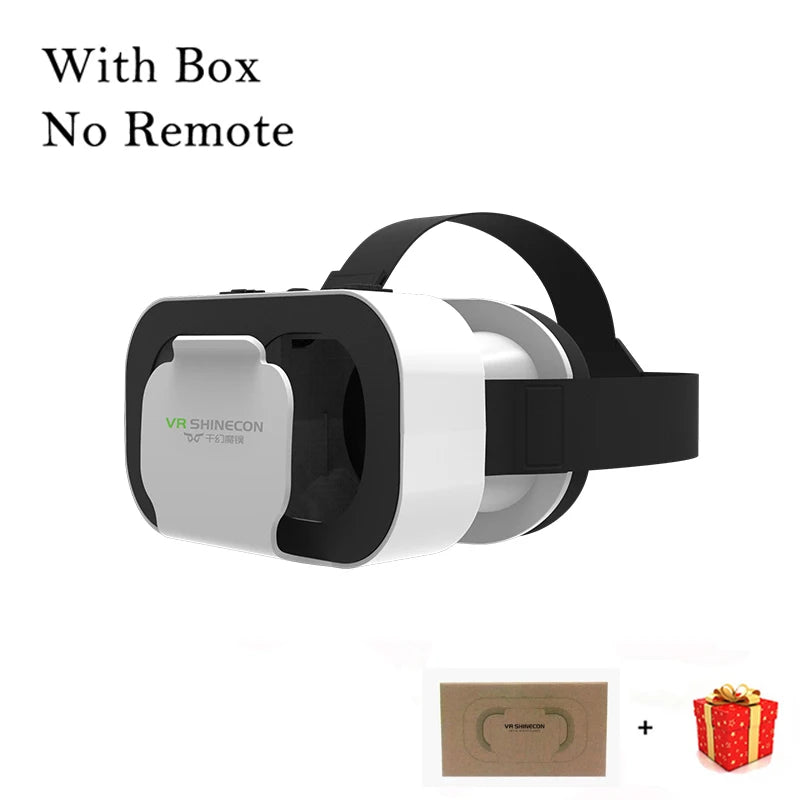 Shinecon VR Glasses 3D Headset Virtual Reality Devices Helmet Viar Lenses Goggle For Smartphone Cell Phone Smart With Controller - Chic Cart