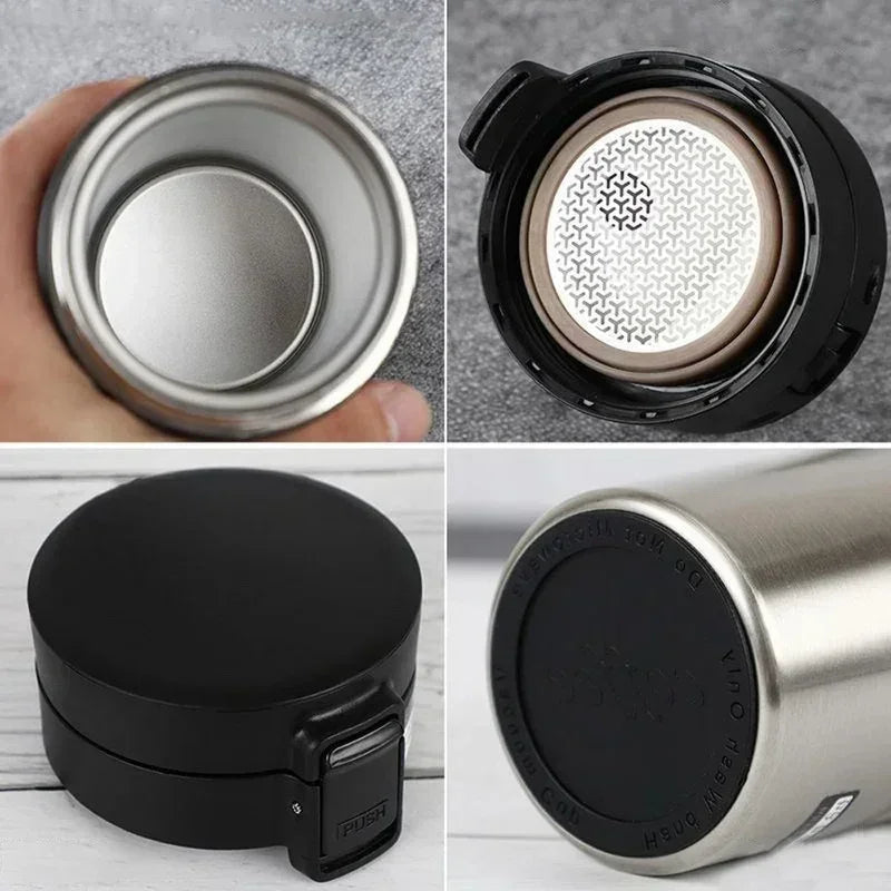 0.5L Thermal Mug Double Wall 304 Stainless Steel Coffee Cup Vacuum Flask Thermos Water Bottle Tea Coffee Leak-proof Thermos Mug - Chic Cart