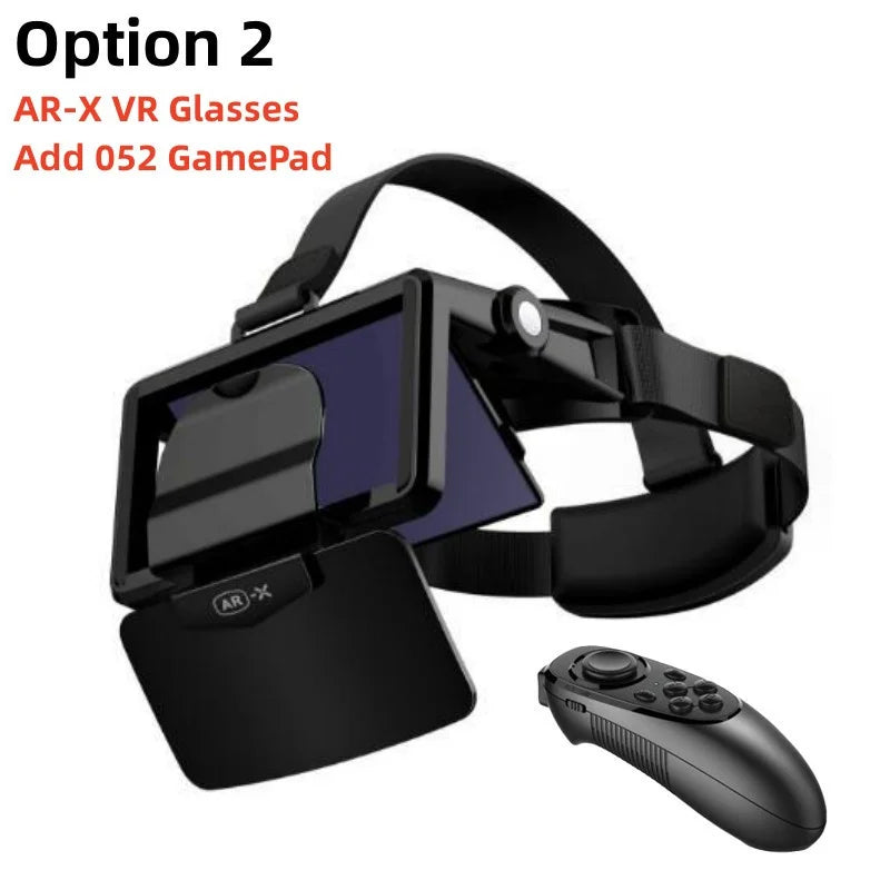 AR-X VR Glasses Virtual Reality 3D Glasses HD IMAX Game Cardboard VR Headset For 4.7-6.3" Smartphone Foldable Enhanced VR Helmet - Chic Cart