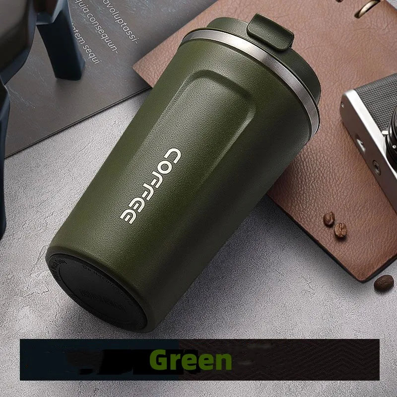 350ml/500ml Stainless Steel Coffee Cup Travel Thermal Mug Leak-Proof Thermos Bottle Tea Coffee Mug Vacuum Flask Insulated Cups - Chic Cart