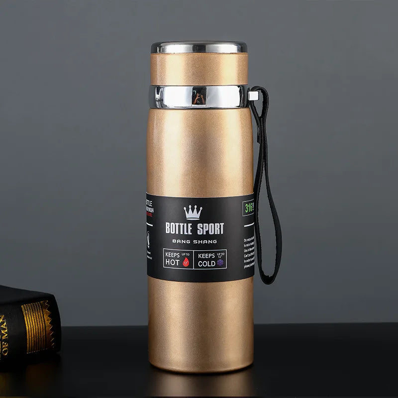 1L Thermal Water Bottle Keep Cold and Hot Water Bottle Thermos for Water Tea Coffee Vacuum Flasks Stainless Steel Thermos Bottle - Chic Cart