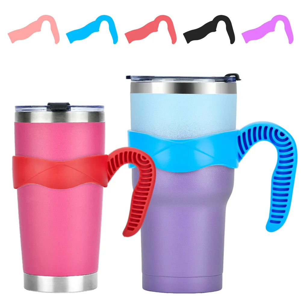 20/30oz Tumbler Handle Water Thermos Bottle Holder Travel Drinkware Holder Coffee Cup Portable Insulated Bottles Accessories - Chic Cart