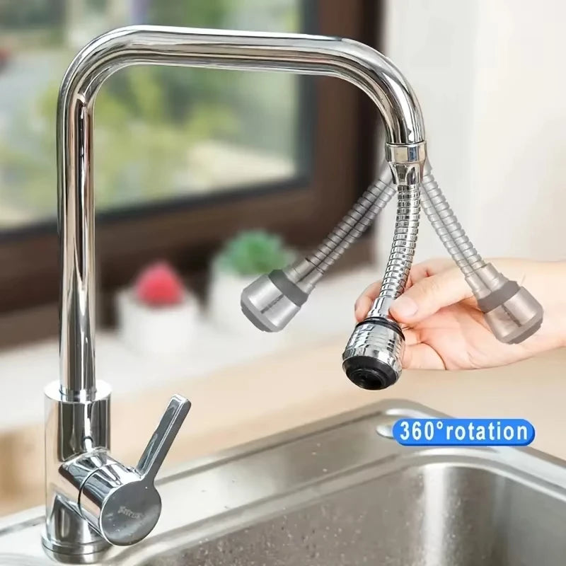 360 Degree Faucet Anti Splash Head Kitchen Water Saver Universal Rotating Bubbler Filter Nozzle Booster Nozzle Kitchen Tools - Chic Cart