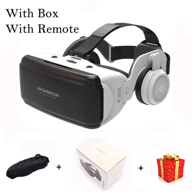 VR Shinecon Casque Headset Virtual Reality Glasses 3D Helmet 3 D For iPhone Android Smart Phone Smartphone Goggles Viar Mobile - Chic Cart