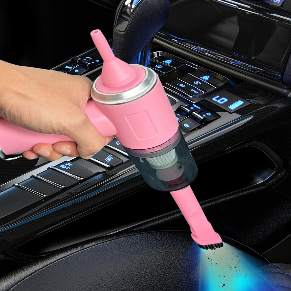 Car Vacuum Cleaner Strong Suction Powerful Mini Cleaning Machines Portable Wireless Handheld Air Blowers Household Appliances - Chic Cart