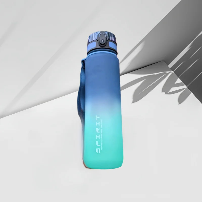 500ML/1000ML Large Capacity Sports Water Bottle Motivational Leak Proof Portable Reusable Plastic Cups Outdoor Travel Gym Jugs - Chic Cart