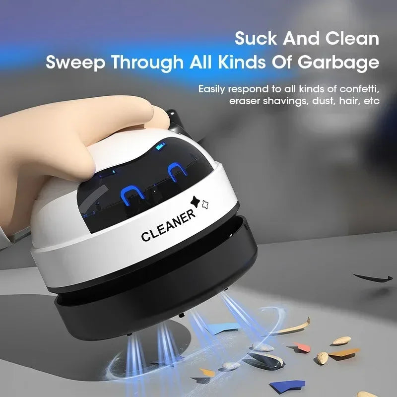 Desk Table Dust Vacuum Handheld Mini Vacuum Cleaner USB Table Sweeper Home Office Desktop Pencil Crumbs Cleaner Vacuum Cleaner - Chic Cart