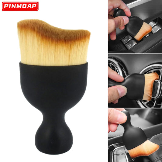 Car interior cleaning brush air conditioning vent soft bristle cleaning brushg dust removal detail brush tool