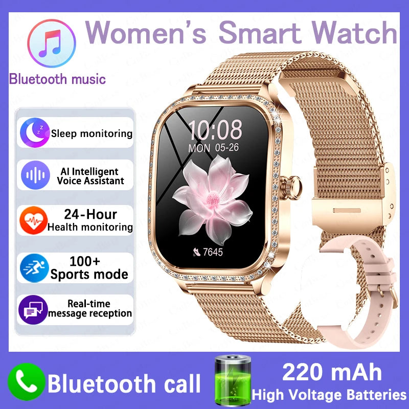 New For HUAWEI FIT3 Smart Watch Women 1.75" HD Display Heart Rate Sport Fitness IP68 Waterproof BT Call Smartwatch For Lady Gift - Chic Cart