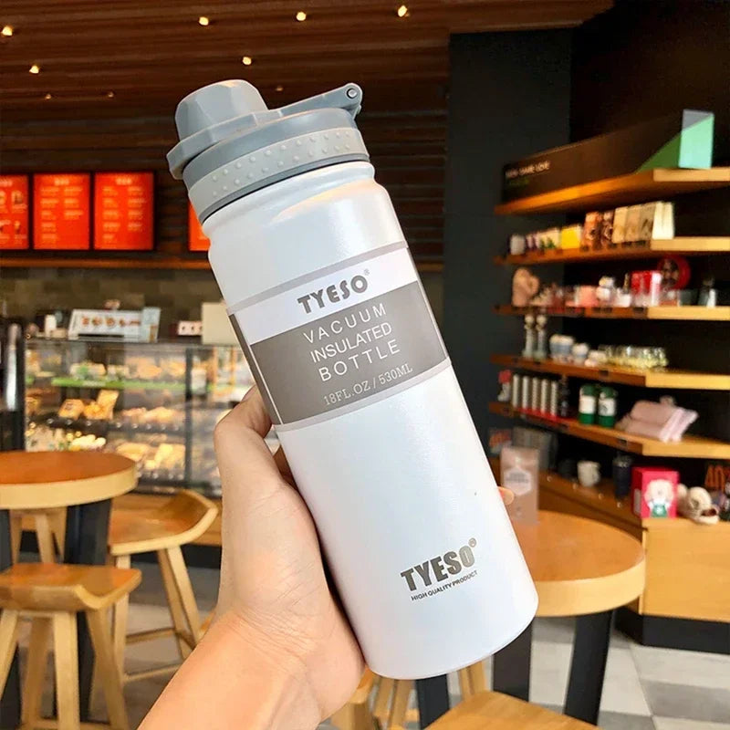 530/750ML Tyeso Thermos Bottle Stainless Steel Vacuum Flask Insulated Water Bottle Travel Cup For children Coffee Mug Termica - Chic Cart