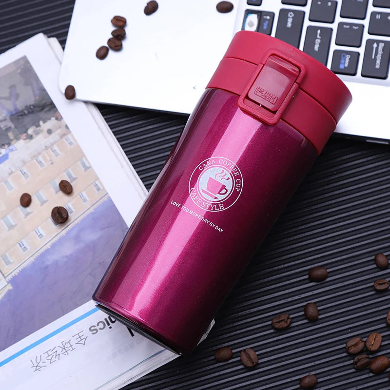 Thermal Mug Double Wall 304 Stainless Steel Coffee Cup Vacuum Flask Thermos Water Bottle Tea Coffee Leak-proof Thermos Mug - Chic Cart