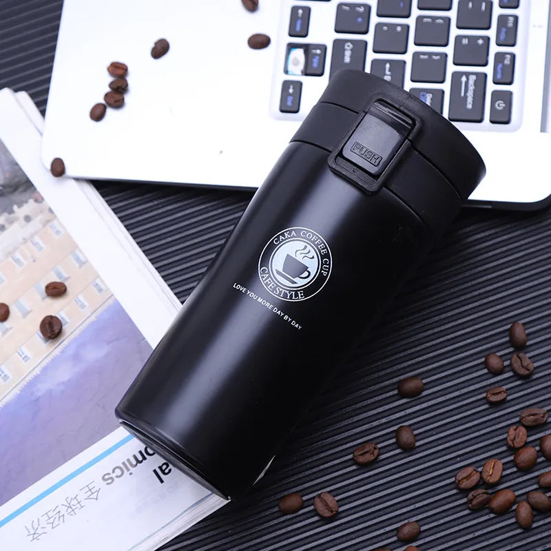 Thermal Mug Double Wall 304 Stainless Steel Coffee Cup Vacuum Flask Thermos Water Bottle Tea Coffee Leak-proof Thermos Mug - Chic Cart