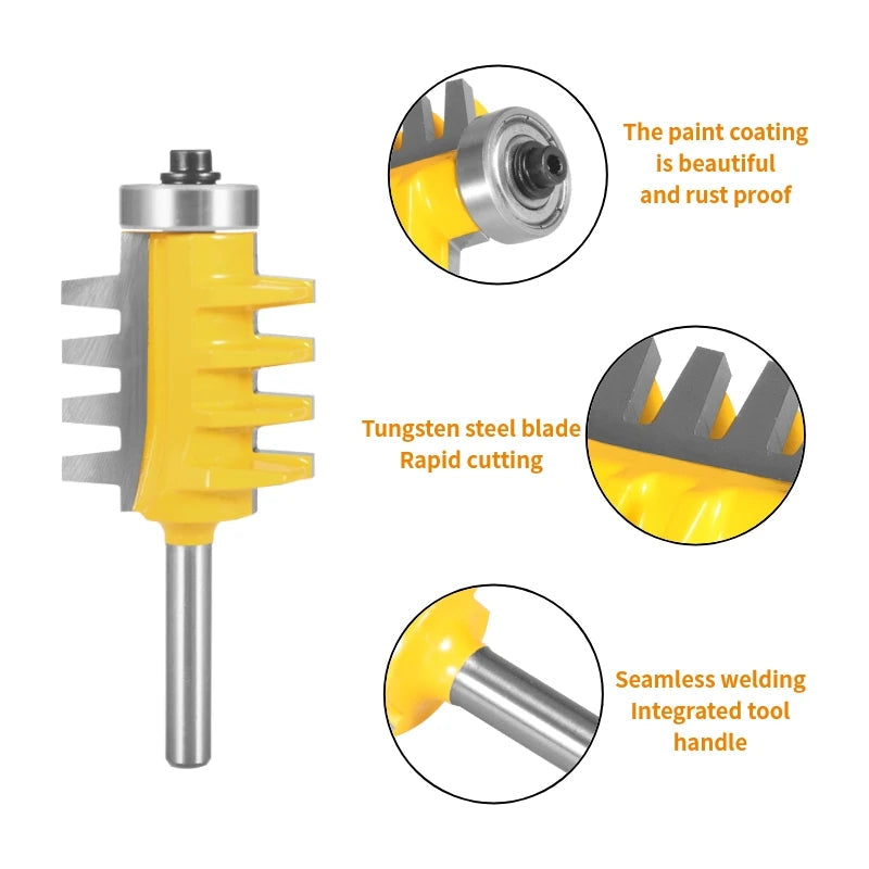 YUSUN Joint Bit Router Bit Alloy Tungsten Carbide Cutters Woodworking Milling Cutter For Wood Bit Face Mill End Mill Tools