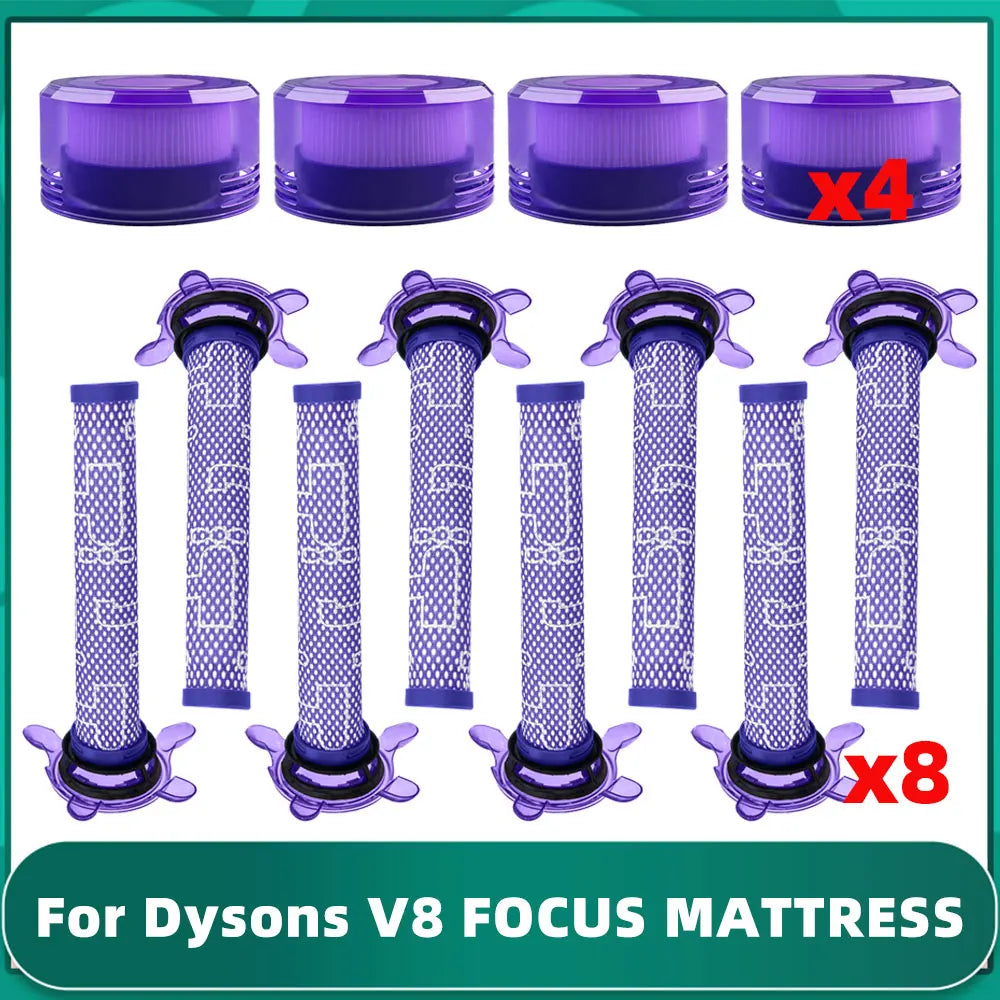 For Dysons V8 FOCUS MATTRESS Vacuum Cleaner Pre Post Filter Replacement Spare Parts Accessories Kits - Chic Cart