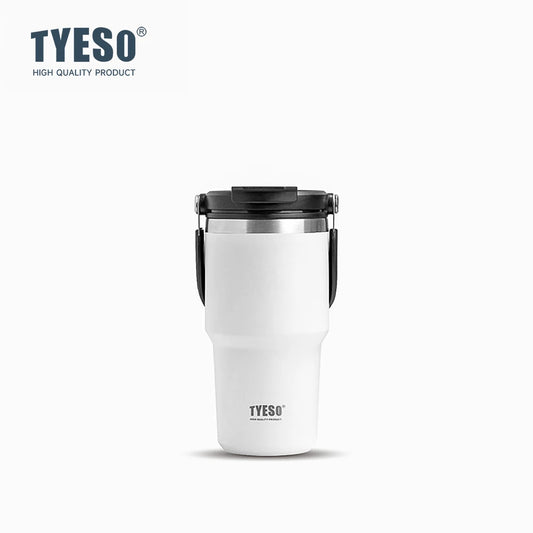 Tyeso Stainless Steel Coffee Cup 8826 Double-layer Insulation Large Capacity Cold And Hot Travel Cup Vacuum Thermos Bottle - Chic Cart