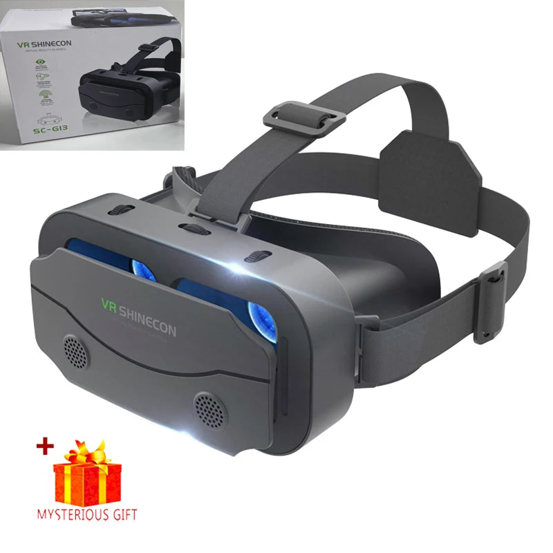 Shinecon VR Glasses 3D Headset Virtual Reality Devices Helmet Viar Lenses Goggle For Smartphone Cell Phone Smart With Controller - Chic Cart