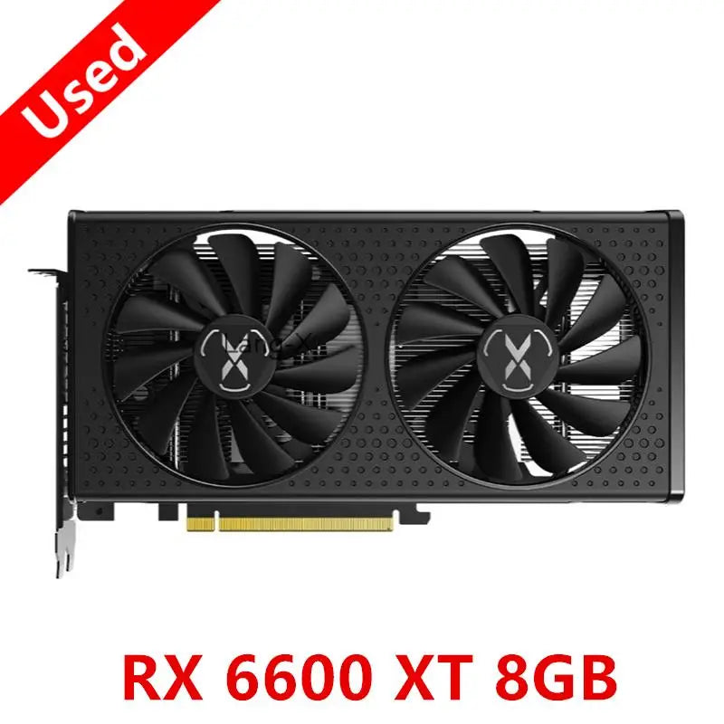 USED XFX RX 6600 XT 6600XT RX6600 XT 8GB Graphics Card AMD GPU Radeon RX6600XT RX6600 XT GDDR6 Video Cards PC Computer Game - Chic Cart