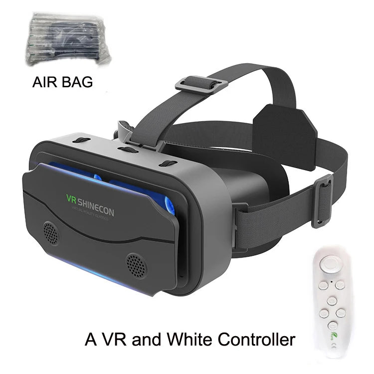 SHINECON 3D Helmet VR Glasses 3D Glasses Virtual Reality Glasses VR Headset For Google cardboard 5-7' Mobile with original box - Chic Cart