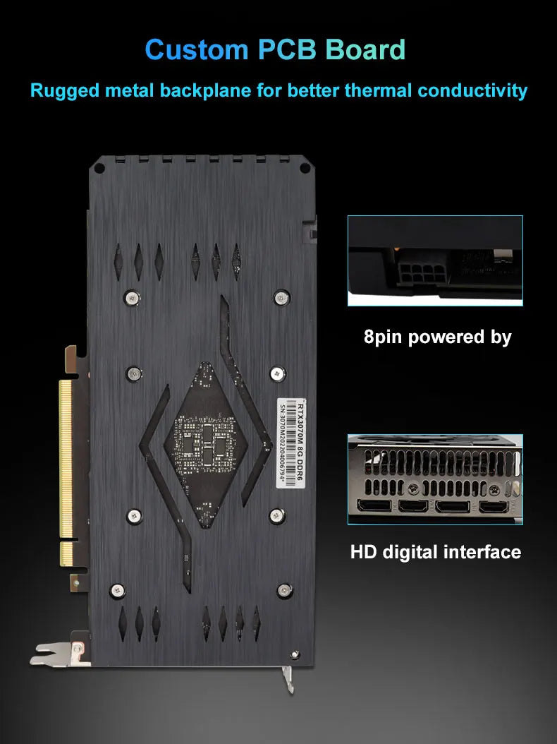 USED Video card RTX 3070M (3070 Laptop) 8GB 256Bit DDR6 Non LHR Perfectly Compatible With Mining BTC ETH Speed Reaches 65+MH/S - Chic Cart