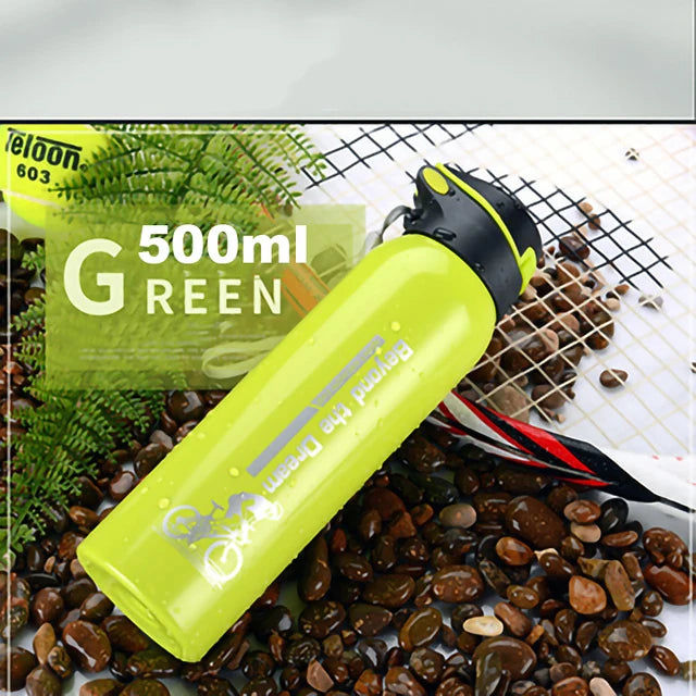 500ML Bicycle Water Bottle Vacuum Stainless Steel Cycling Water Bottle Double Walled Simple Thermo Mug Insulated With Straw - Chic Cart