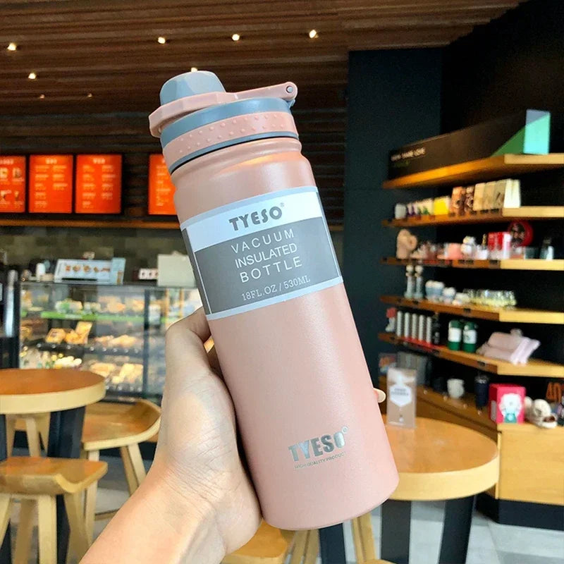 530/750ML Tyeso Thermos Bottle Stainless Steel Vacuum Flask Insulated Water Bottle Travel Cup For children Coffee Mug Termica - Chic Cart