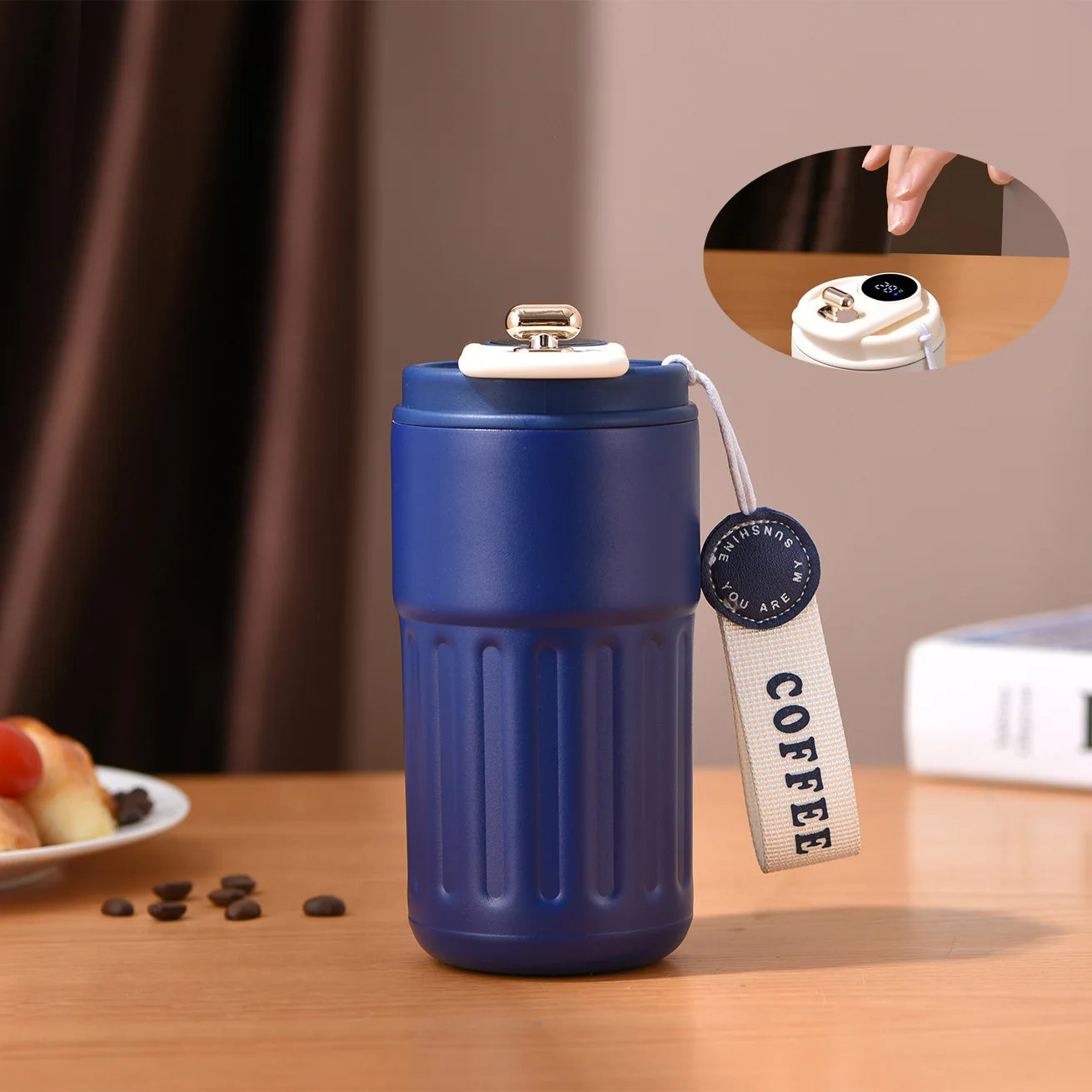 Smart Thermos Bottle LED Temperature Display Coffee Cup 316 Stainless Steel Tumbler Mug Portable Vacuum Flasks Thermoses - Chic Cart