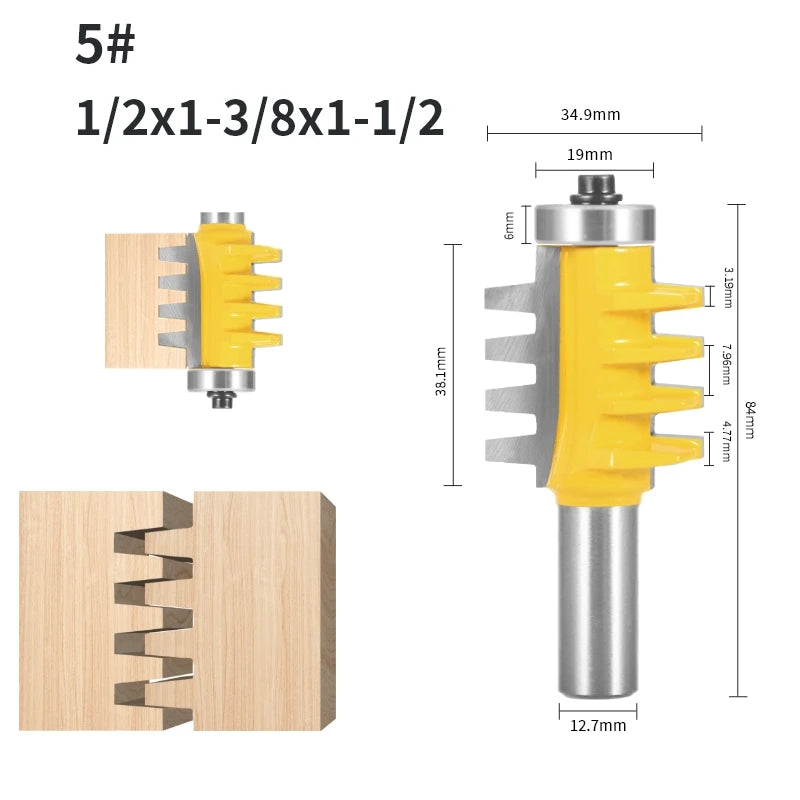 YUSUN Joint Bit Router Bit Alloy Tungsten Carbide Cutters Woodworking Milling Cutter For Wood Bit Face Mill End Mill Tools