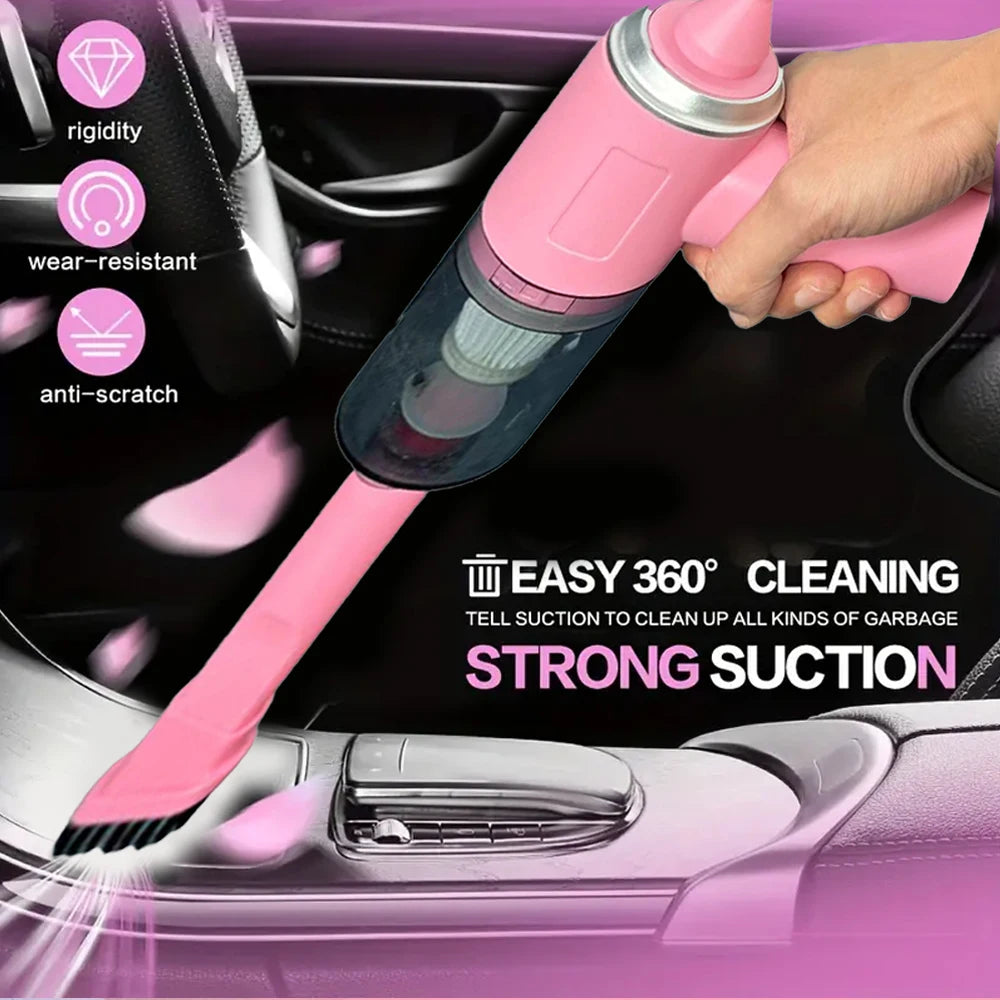 Car Vacuum Cleaner Strong Suction Powerful Mini Cleaning Machines Portable Wireless Handheld Air Blowers Household Appliances - Chic Cart