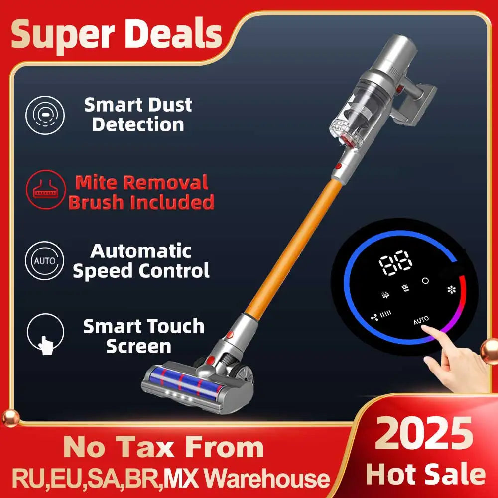 Wireless Handheld Vacuum Cleaner VC205,27000PA Suction,Smart Dust Sensor,Touch Screen,Portable Stick Cordless Vacuum for Home - Chic Cart