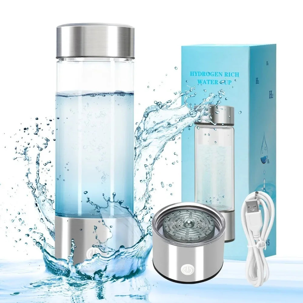 Portable Hydrogen Water Bottle Generator,3Min Rapid Electrolysis,Enhancing Water Quality Perfect for Daily Hydration - Chic Cart