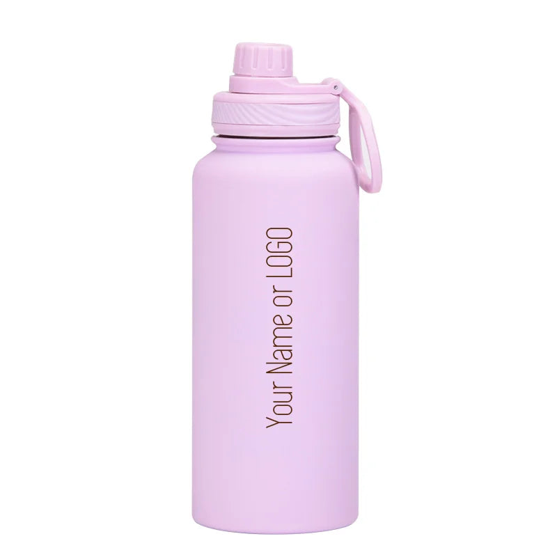 PuraCool Personalised Water Bottle | 1000ml Large Capacity Tumbler | Customised Thermal Flask | Perfect Gift - Chic Cart